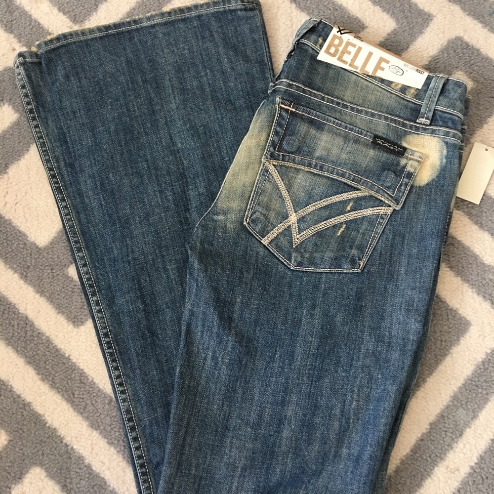 William Rast distressed denim